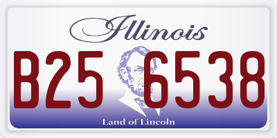 IL license plate B256538