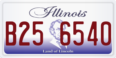 IL license plate B256540