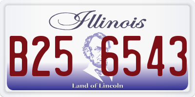 IL license plate B256543