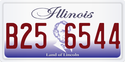 IL license plate B256544