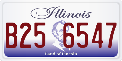 IL license plate B256547