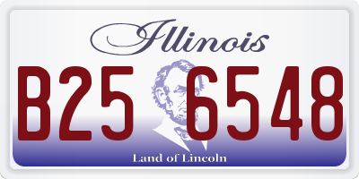 IL license plate B256548