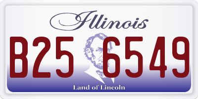 IL license plate B256549