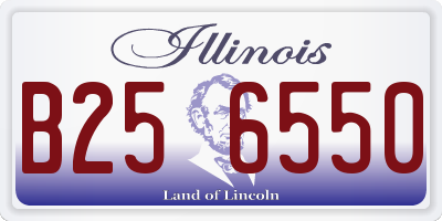 IL license plate B256550