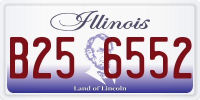 IL license plate B256552