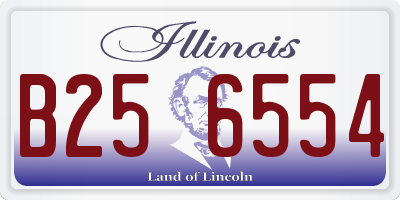 IL license plate B256554