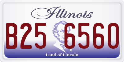 IL license plate B256560