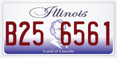 IL license plate B256561