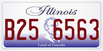 IL license plate B256563