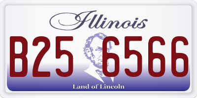 IL license plate B256566