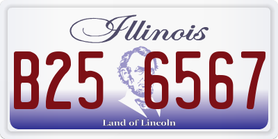 IL license plate B256567