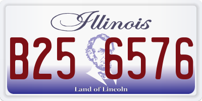 IL license plate B256576