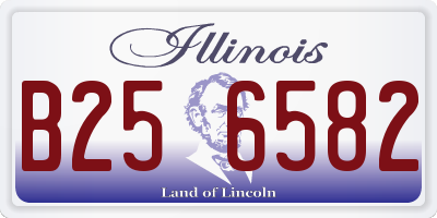 IL license plate B256582