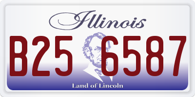 IL license plate B256587