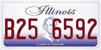 IL license plate B256592
