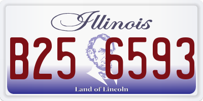 IL license plate B256593