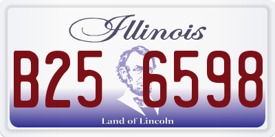 IL license plate B256598