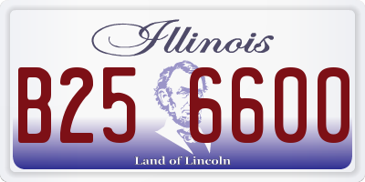 IL license plate B256600