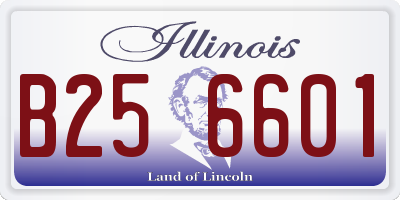 IL license plate B256601