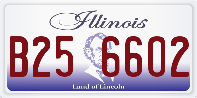 IL license plate B256602