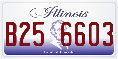 IL license plate B256603