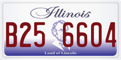 IL license plate B256604