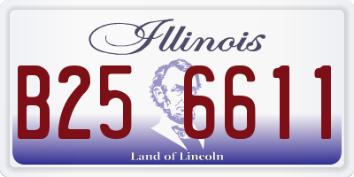 IL license plate B256611