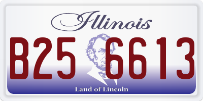 IL license plate B256613