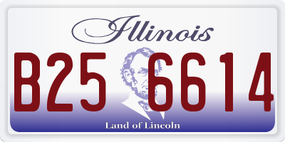 IL license plate B256614