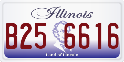 IL license plate B256616