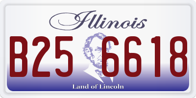 IL license plate B256618