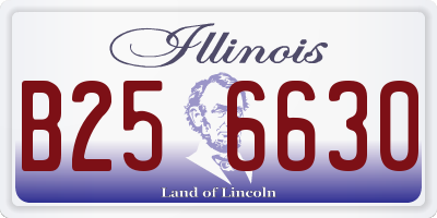 IL license plate B256630