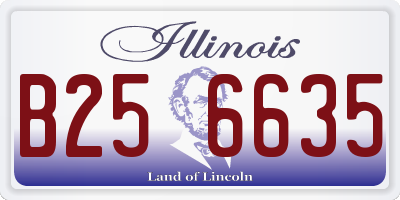 IL license plate B256635