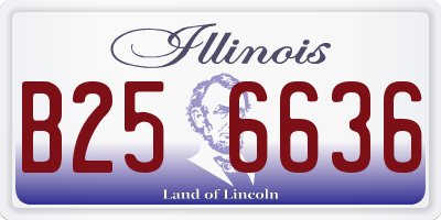 IL license plate B256636