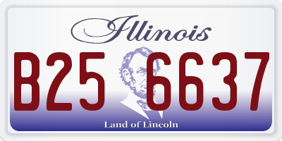 IL license plate B256637