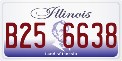 IL license plate B256638