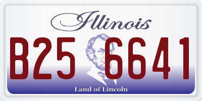 IL license plate B256641