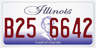 IL license plate B256642