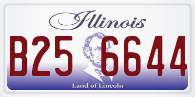 IL license plate B256644