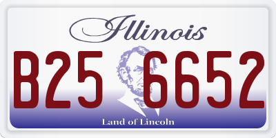IL license plate B256652