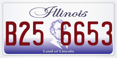 IL license plate B256653