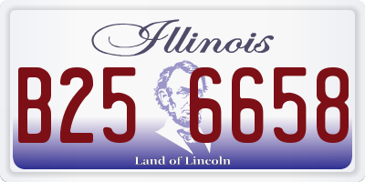 IL license plate B256658
