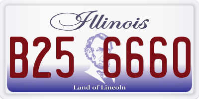 IL license plate B256660