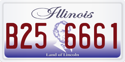 IL license plate B256661