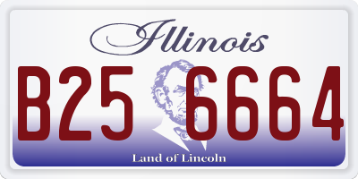 IL license plate B256664