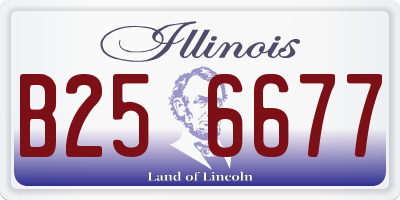 IL license plate B256677