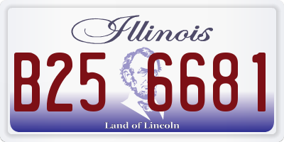 IL license plate B256681