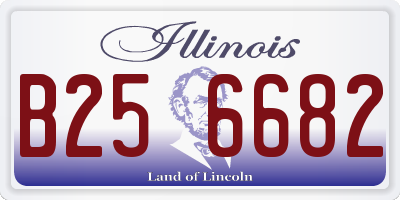 IL license plate B256682