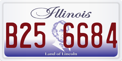 IL license plate B256684