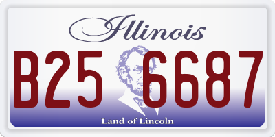 IL license plate B256687